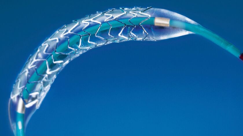 Stent used in treatment of blocked arteries