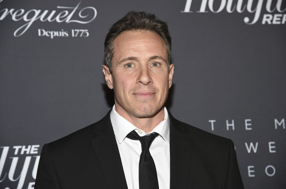 FILE - Chris Cuomo attends The Hollywood Reporter's annual Most Powerful People in Media cocktail reception on April 11, 2019, in New York. CNN said Tuesday, Nov. 30, 2021, it was suspending the anchor indefinitely after details emerged about how he helped his brother, former New York Gov. Andrew Cuomo, as he faced charges of sexual harassment. (Photo by Evan Agostini/Invision/AP, File)