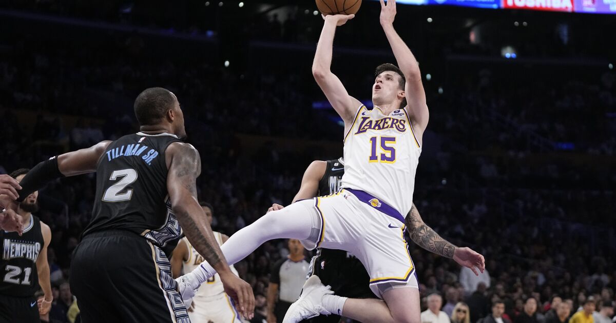 ‘Getting used to it’: Lakers’ Austin Reaves shakes off blows to the face to deliver again