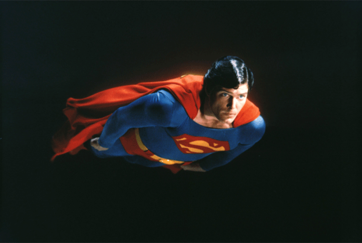 Christopher Reeve as Superman in the 1981 film "Superman II."