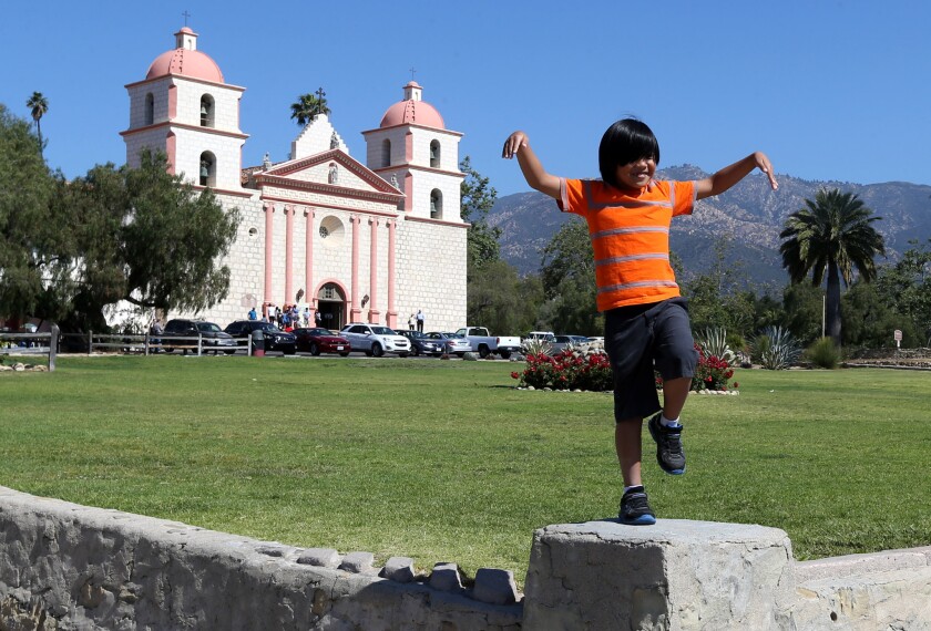 Old Mission Santa Barbara Gets Some Much Needed Tlc Los Angeles