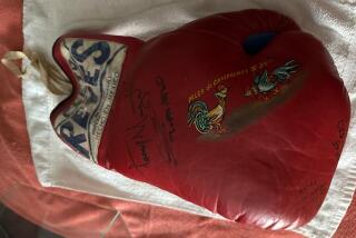 This glove is part of some memorabilia from the 1970s, made in Mexico, with the words “Cleto Reyes” on top. 