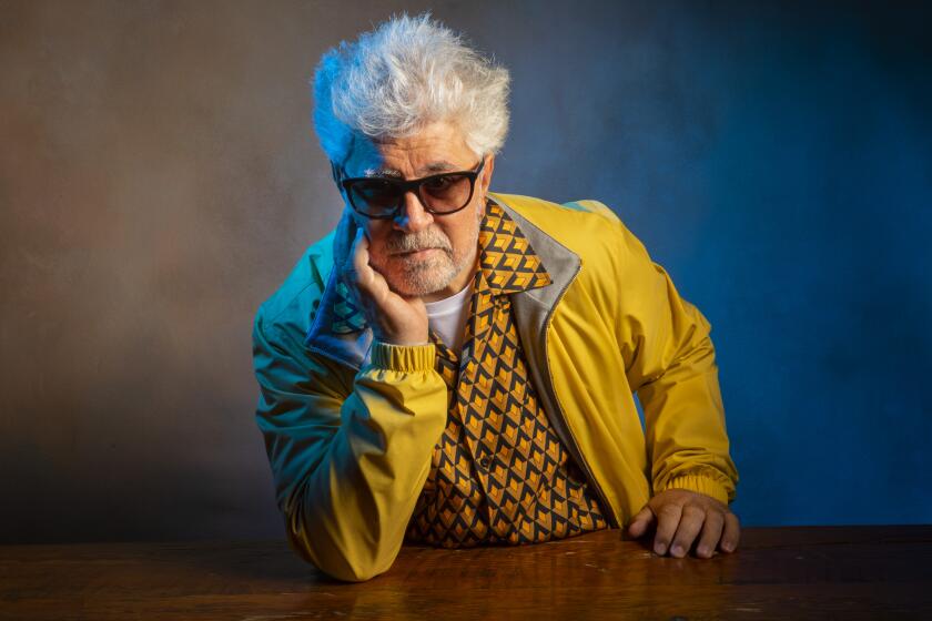 TORONTO, ONT., CAN -- SEPTEMBER 10, 2019-- Director Pedro Almodóvar, from the film "Pain and Glory," photographed in the L.A. Times Photo Studio at the Toronto International Film Festival, in Toronto, Ont., Canada on September 10, 2019. (Jay L. Clendenin / Los Angeles Times)