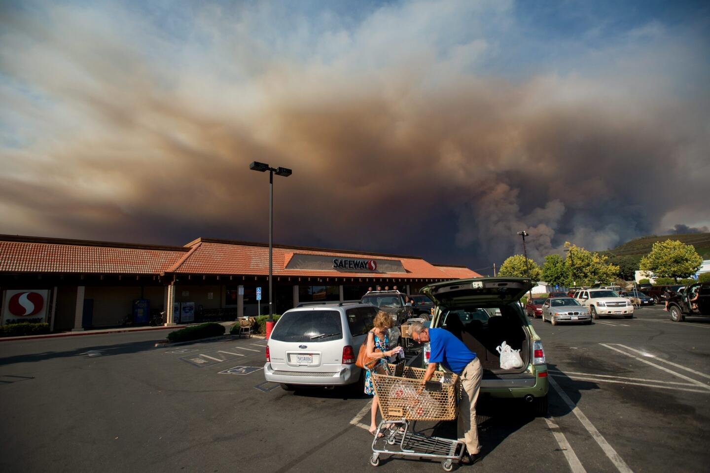 Rocky fire in Northern California