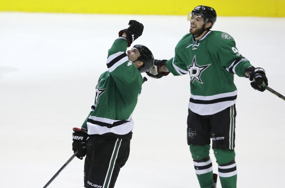The dynamic duo of left wing Jamie Benn (14) and center Tyler Seguin (91) have led the Stars to the best record in the West.