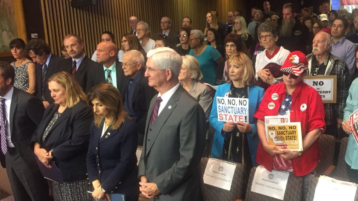 San Diego County Board of Supervisors approved joining a Trump Administration lawsuit against California over laws passed last year to limit its role in immigration enforcement.