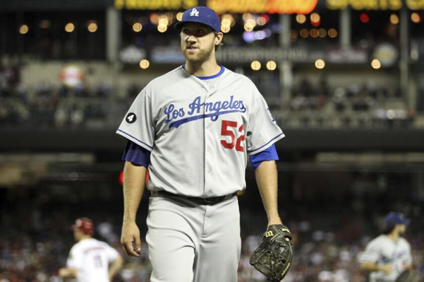 Reliever Josh Lindblom was 2-2 with a 3.05 earned-run average before the Dodgers traded him to the Phillies.