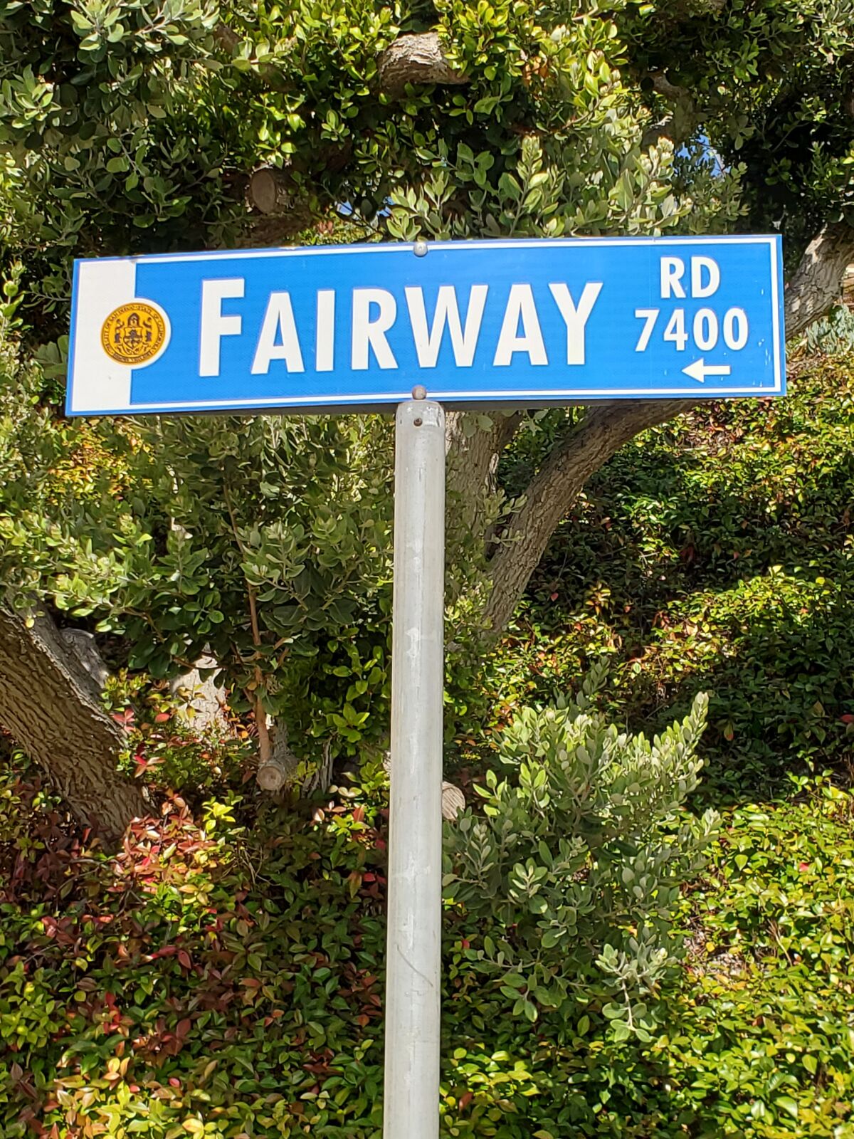 Fairway Road is a short street in the Country Club area of La Jolla.