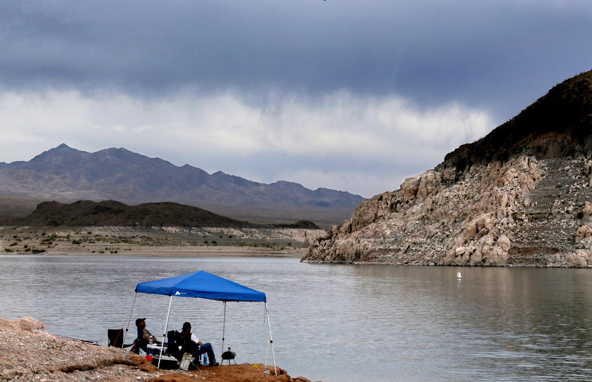 Rain clouds above Lake Mead