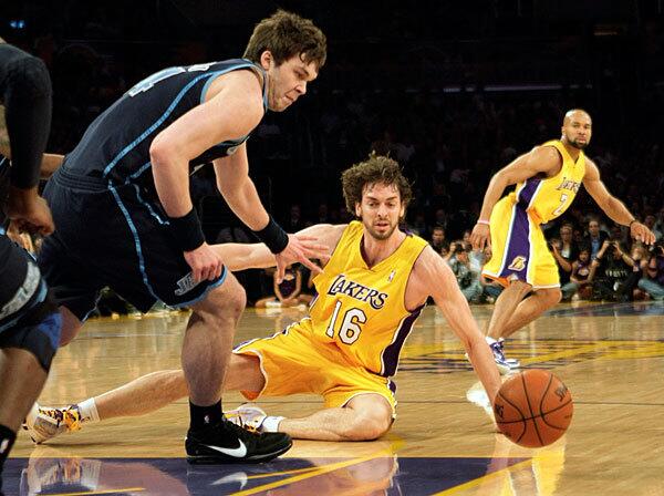 Gasol On Floor