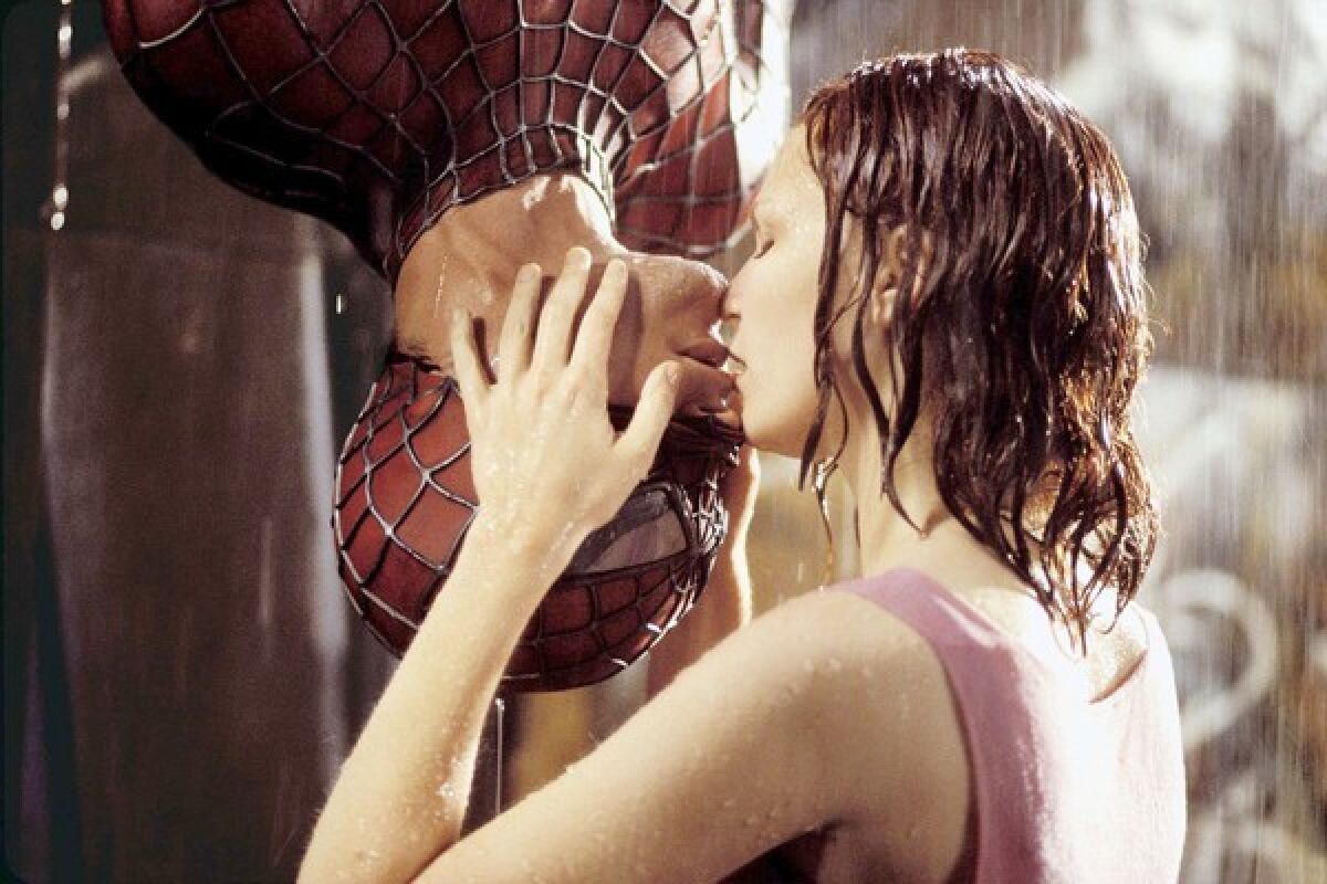 Sam Raimi's version of "Spider-Man" starred Tobey Maguire and Kirsten Dunst.