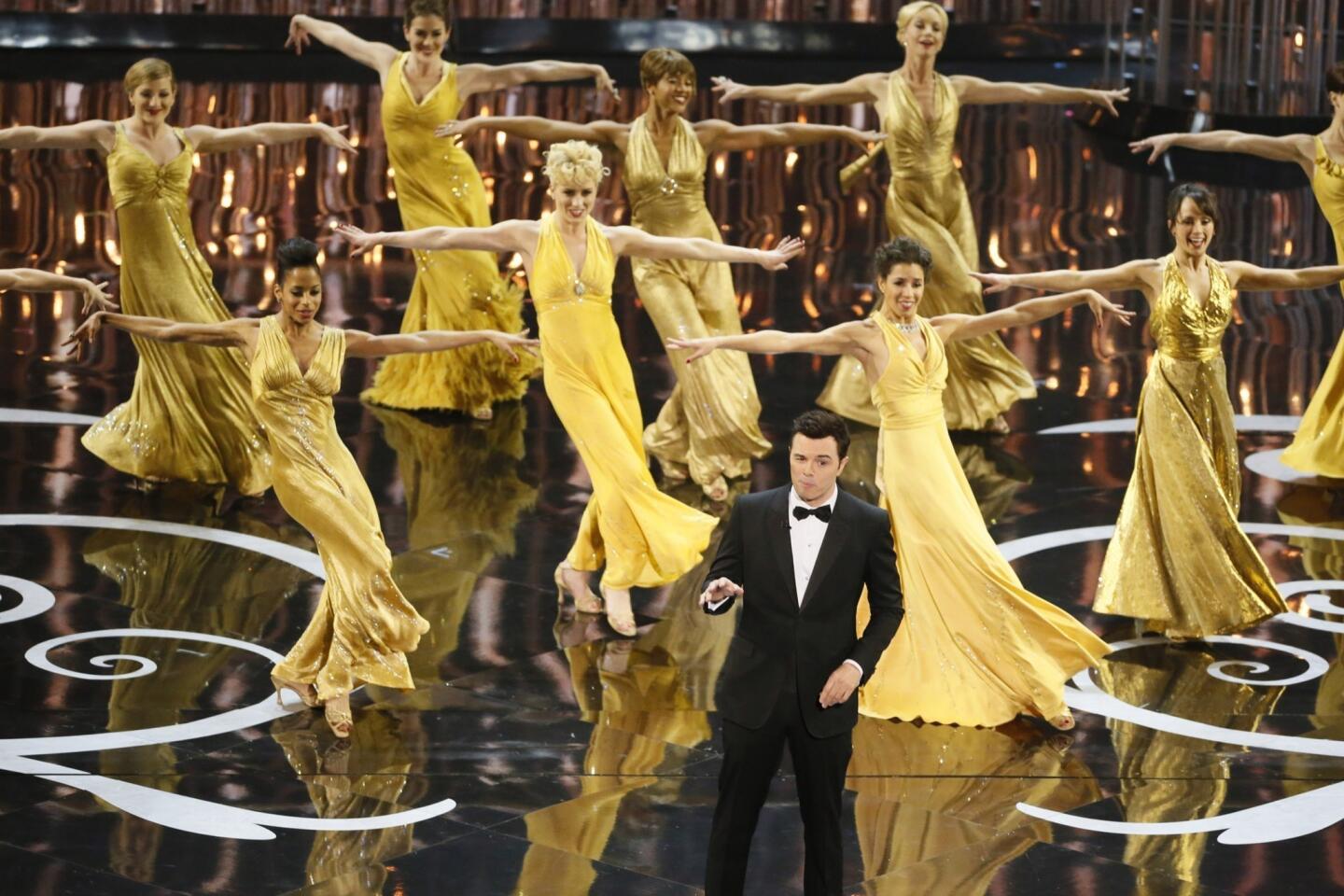 The academy took a gamble by having Seth MacFarlane host the 85th awards. Some people thought the many moments that MacFarlane relied on jokes about race or women were inappropriate for the occasion, including his cringe-worthy opening number, "We Saw Your Boobs."