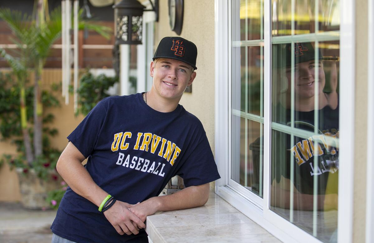 Huntington Beach High junior left-handed pitcher Ben Jacobs has committed to UC Irvine for baseball.