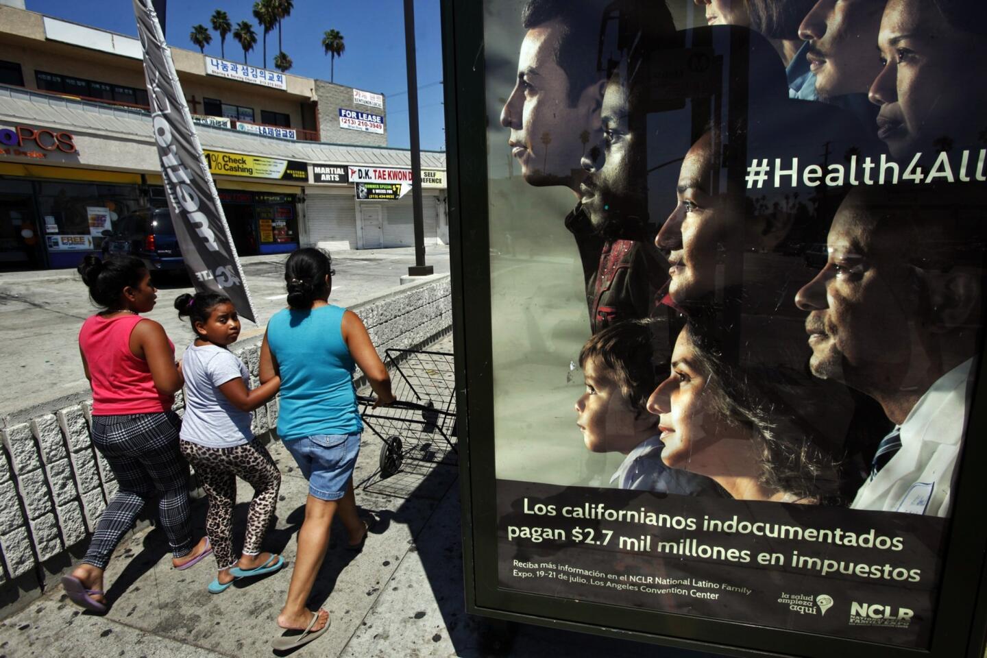 Katheryn, left, and Dayana Varela have joined their mother, Silvia Padilla, right, and father in Los Angeles after being raised by their grandparents in Honduras for the last several years.