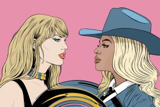 Taylor Swift and Beyonce for Envelope Grammy issue.