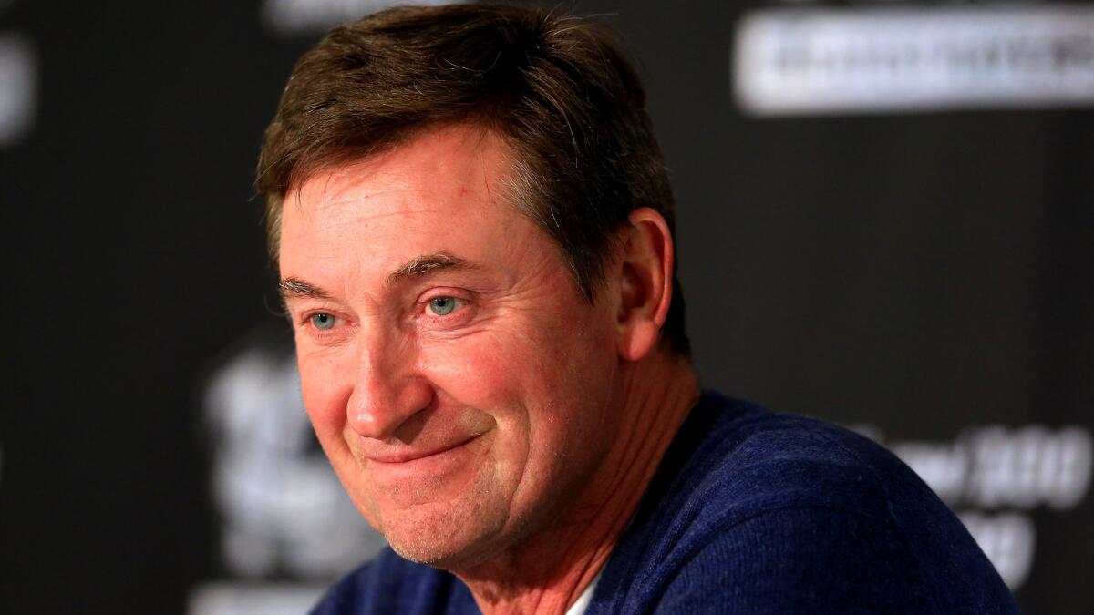 Wayne Gretzky appears at the NHL Centennial Classic in 2017.