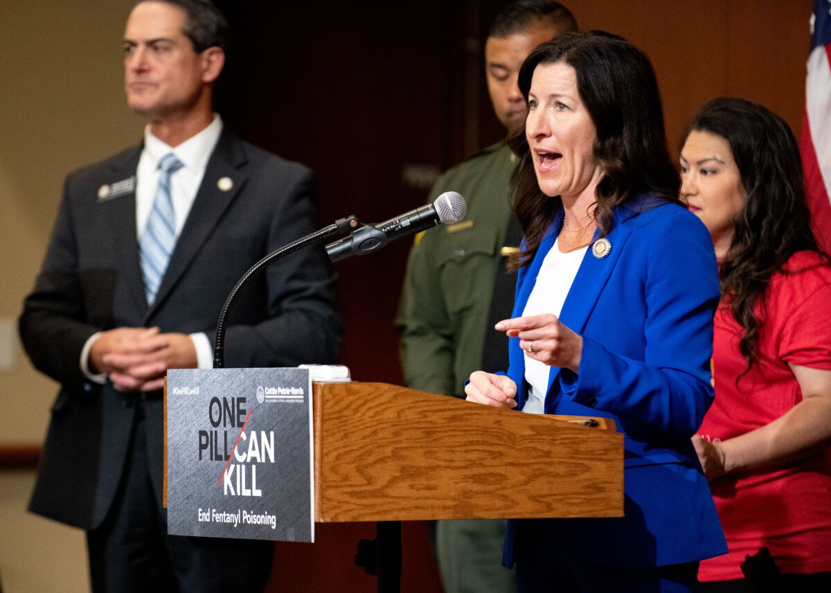 California Assemblywoman Cottie Petrie-Norris urges policy makers combat the fentanyl crisis.