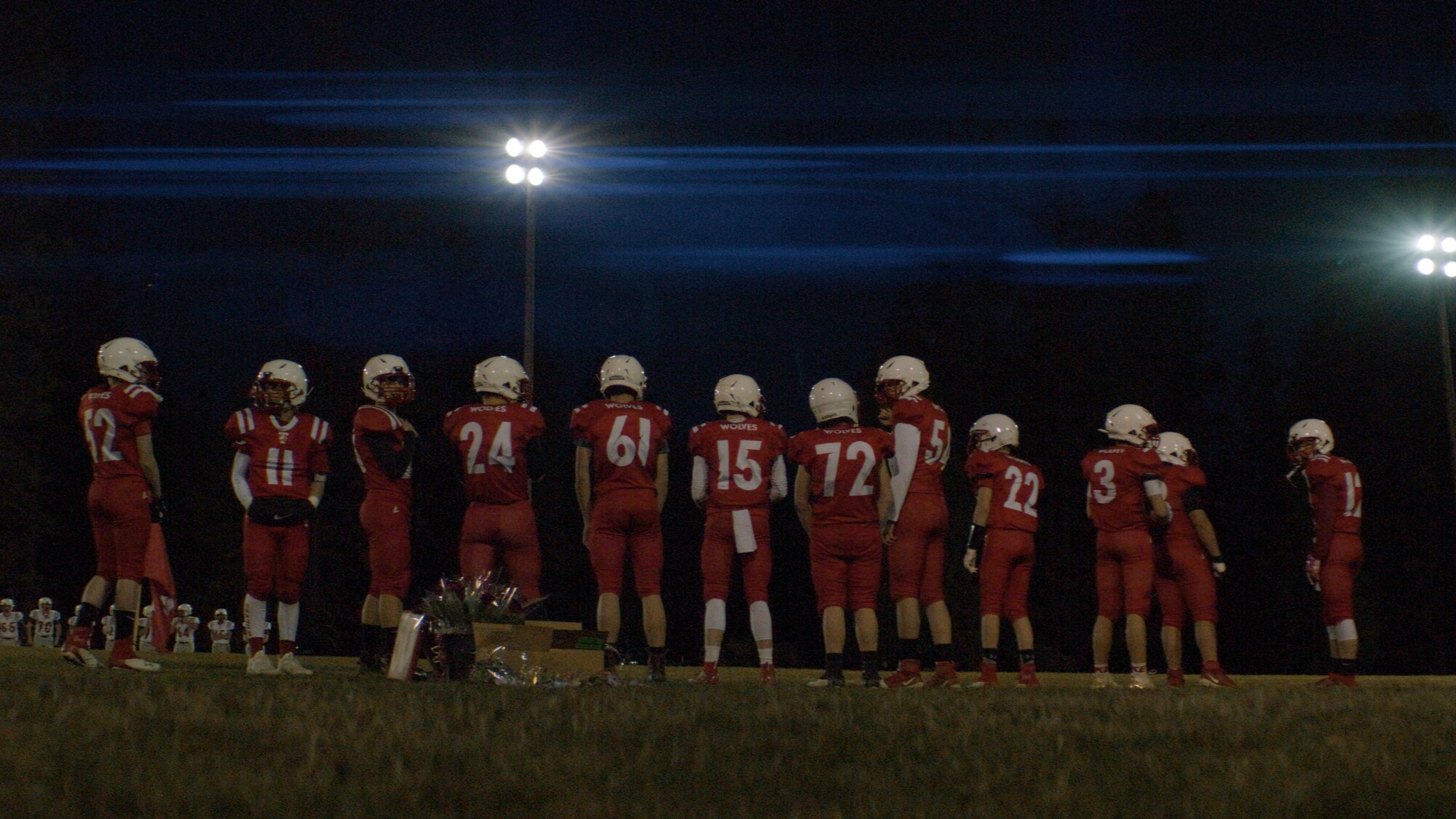 The Trinity High School Wolves take the field for homecoming on March 12.