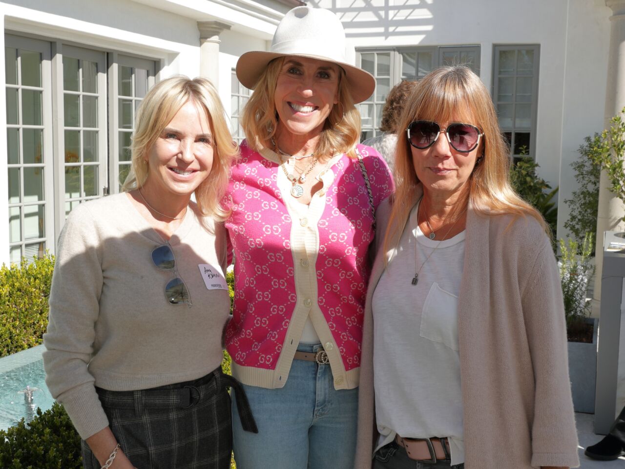 Amy Koman (host and co-founder of Padres Pedal the Cause), Katherine Chapin, Sherryl Lynn