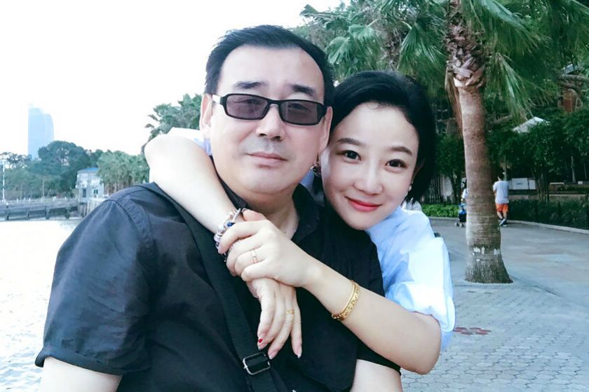 Yang Hengjun, shown in an undated photo with his wife, Yuan Xiaoliang, has been in Chinese custody since Jan. 19.