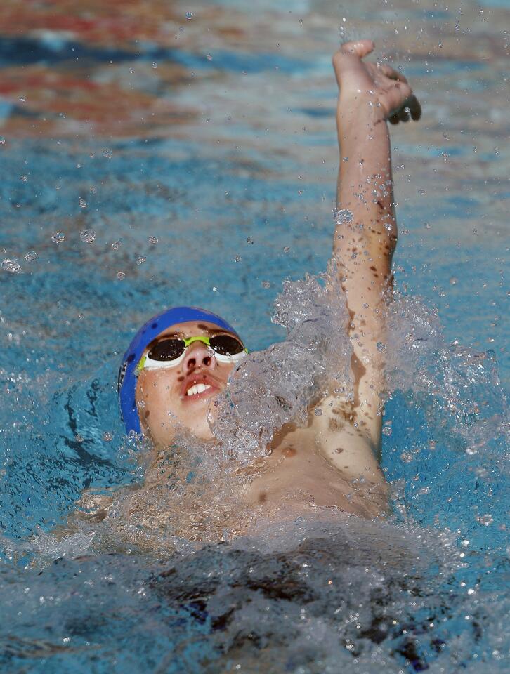 Photo Gallery: Dual Pacific League swim meet between Burroughs and Burbank