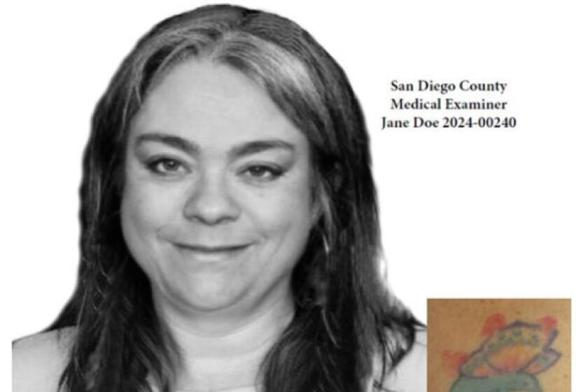 Sketch of unidentified woman found in Santee. Sketch by PJ Puterbaugh