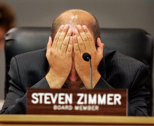 Trustee Steven Zimmer sought to require that teachers, other union members and parents approve any schools reform plan through separate majority votes. At high schools students would also vote. Lacking support from his colleagues, he settled for a watered-down process that includes only advisory ballots.