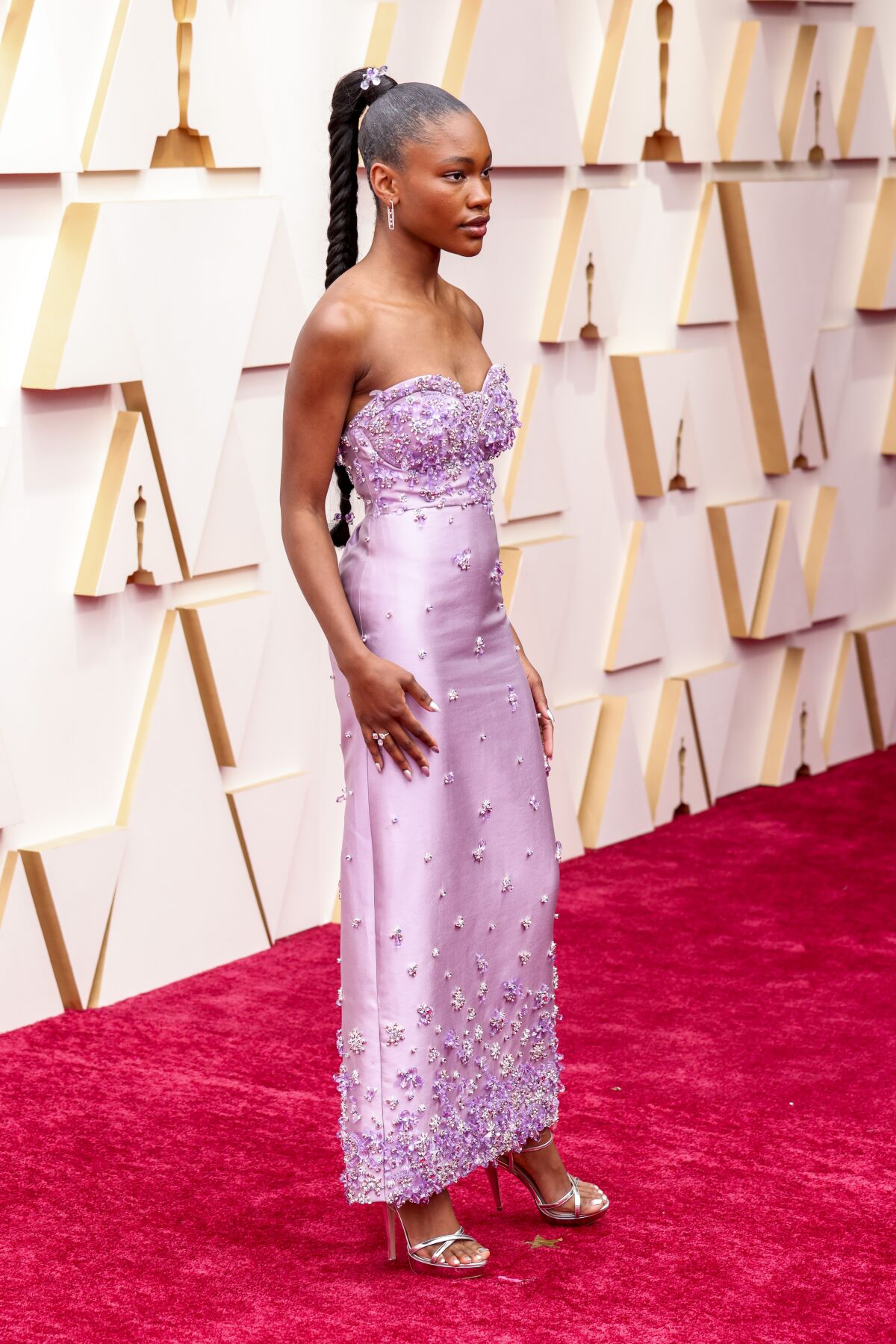 Demi Singleton on the Oscars red carpet.
