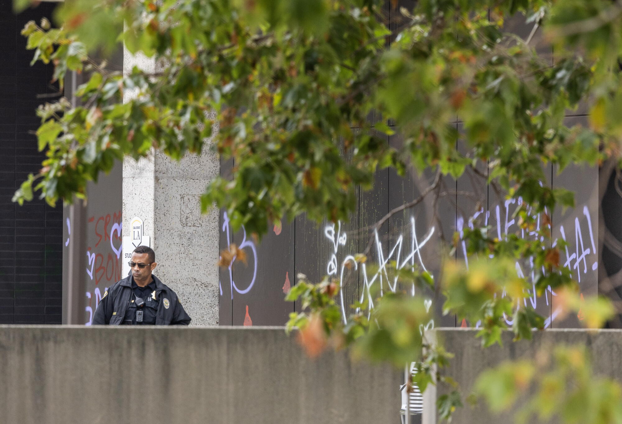 Csu Police Riot 'Significant' damage where protesters occupied Cal State L.A. building ...