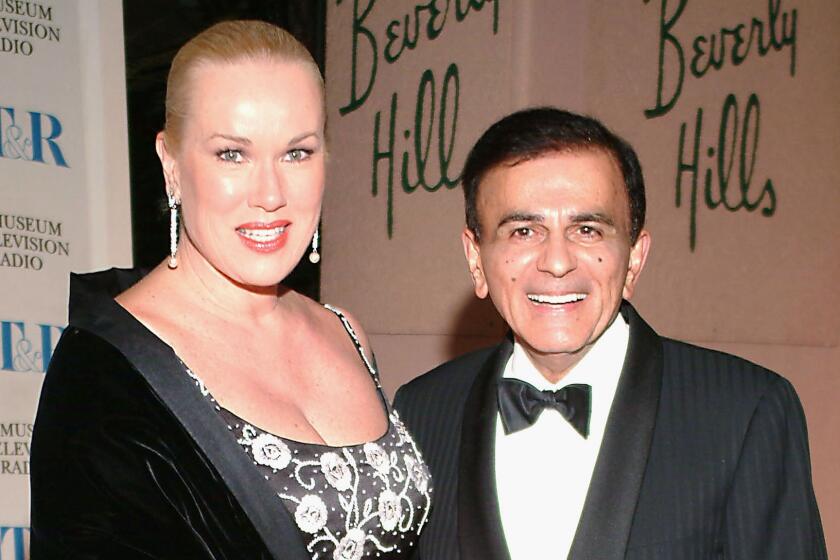 Jean Kasem and Casey Kasem in 2004. She has petitioned Norwegian officials to allow her husband's body to be buried in Norway; his three eldest children maintain he'd wanted to be buried at Forest Lawn in Glendale.