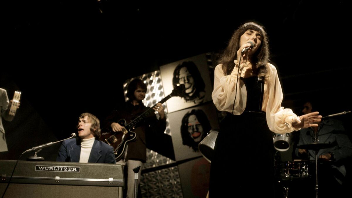 The Carpenters perform on the BBC "In Concert" series in 1970.