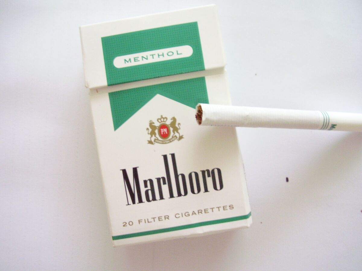Marlboro menthol-flavored cigarettes