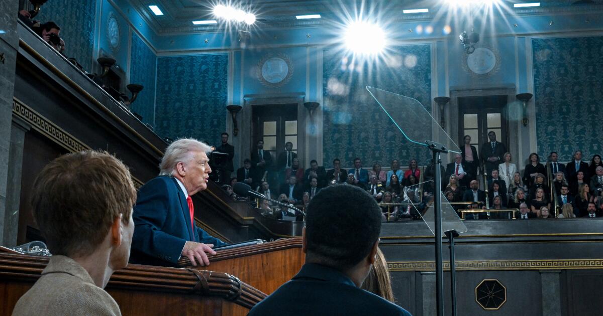 Trecho do discurso de Trump sobre o Estado da União