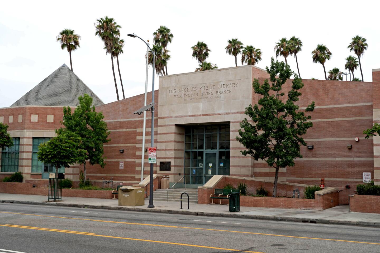 The Washington Irving branch of the L.A. Public Library.