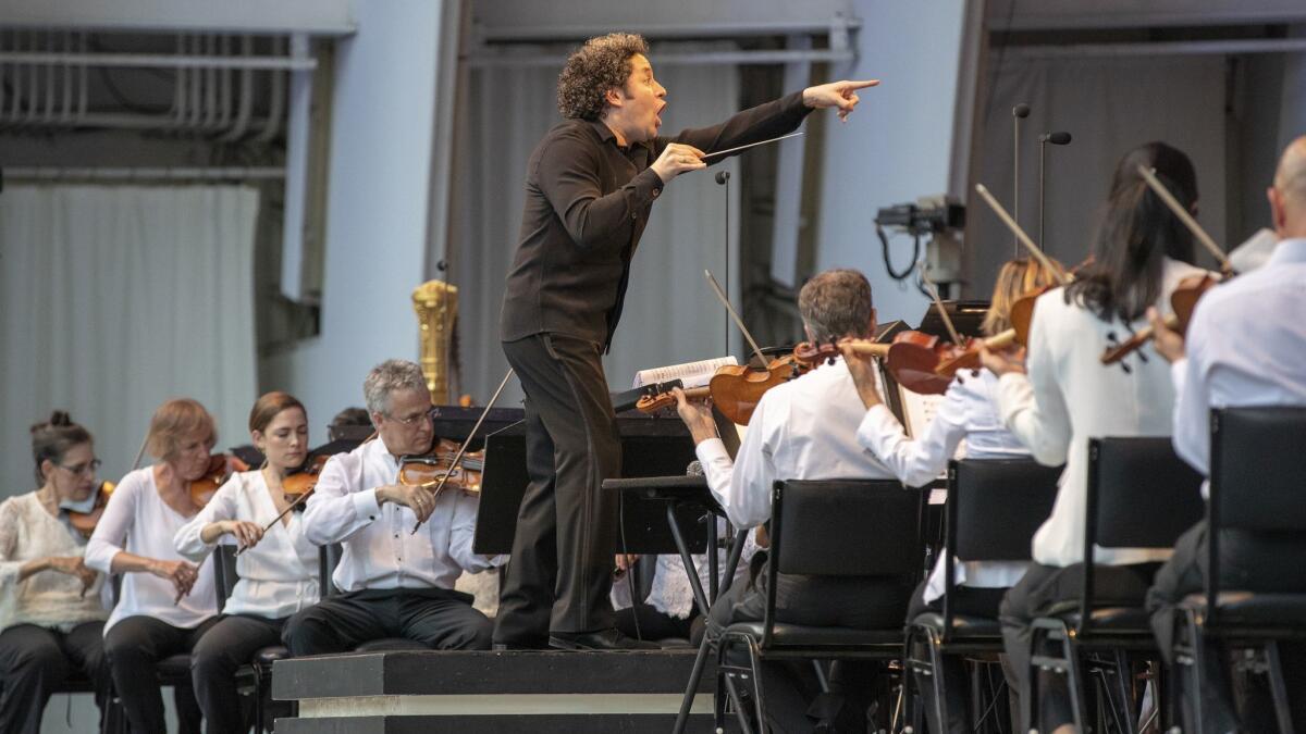 Gustavo Dudamel conducts the annual Hollywood Bowl opera.