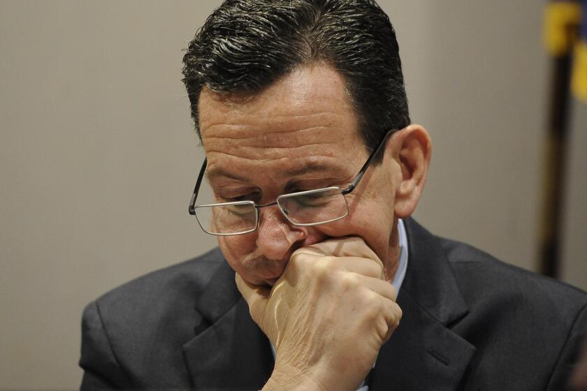 Connecticut Gov. Dannel P. Malloy at the presentation of the Sandy Hook Advisory Commission's final report.