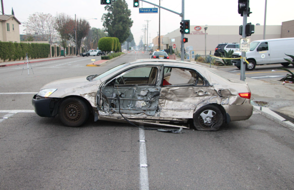 a burned vehicle