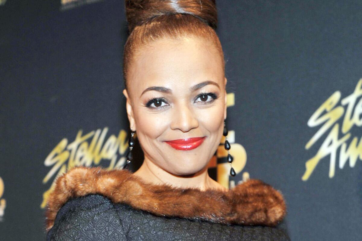 Actress Kim Fields, shown in January 2012, welcomed her second baby boy with husband Christopher Morgan on Tuesday.