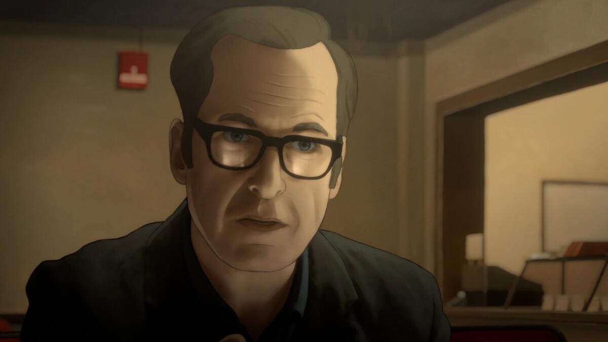 Bob Odenkirk, animated, in Amazon's "Undone."