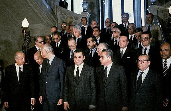 Mubarak and his cabinet