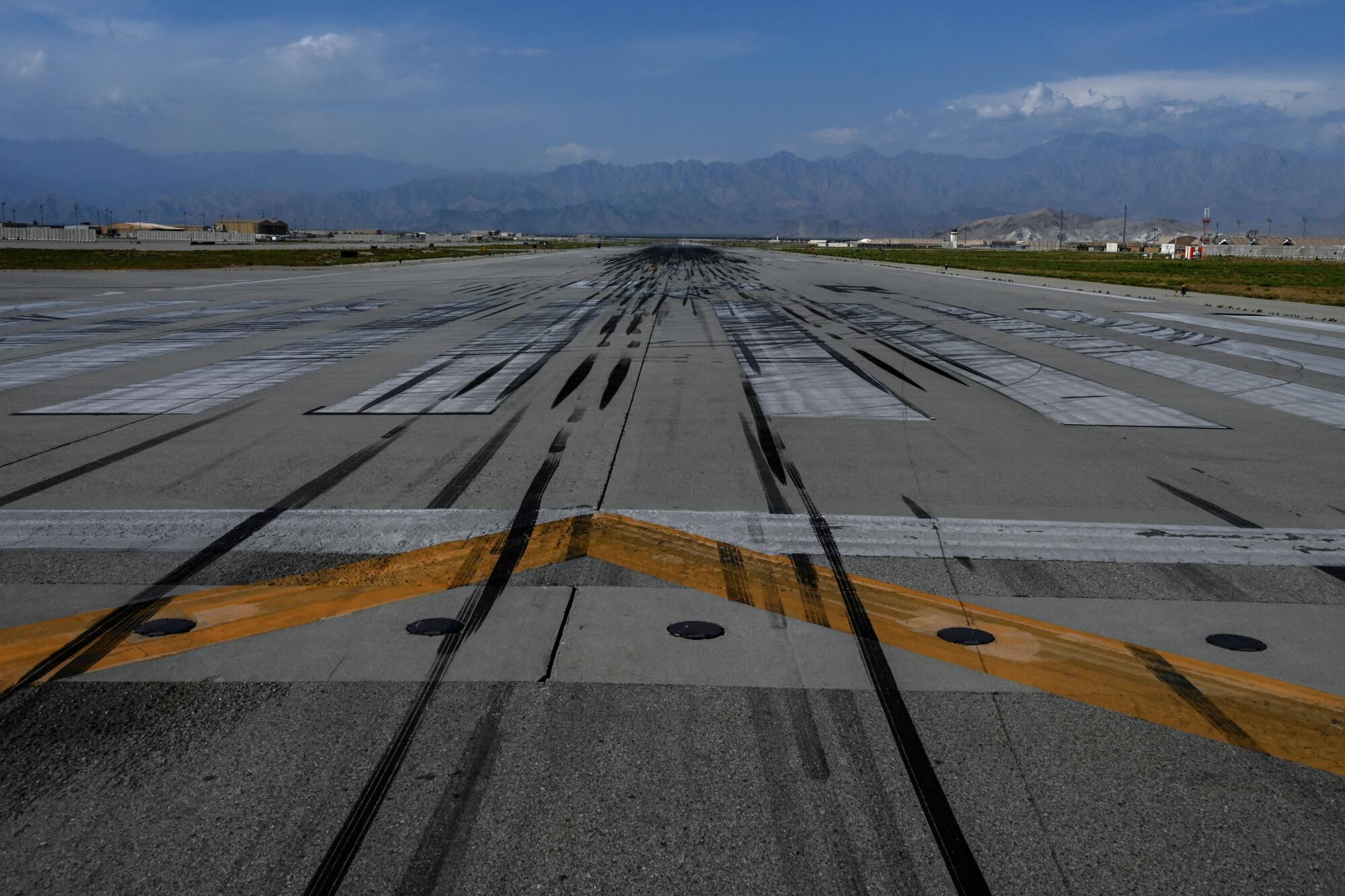 The runway at Bagram air base.