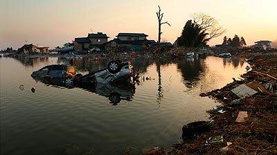 The Natori area of Sendai was destroyed by the earthquake and tsunami.