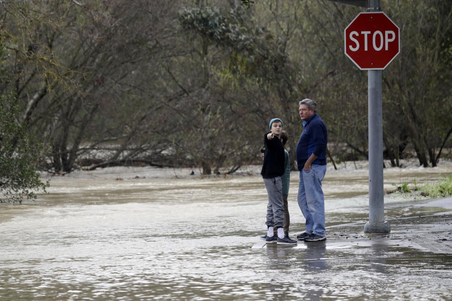 Rising floodwaters in San Jose force mandatory evacuations