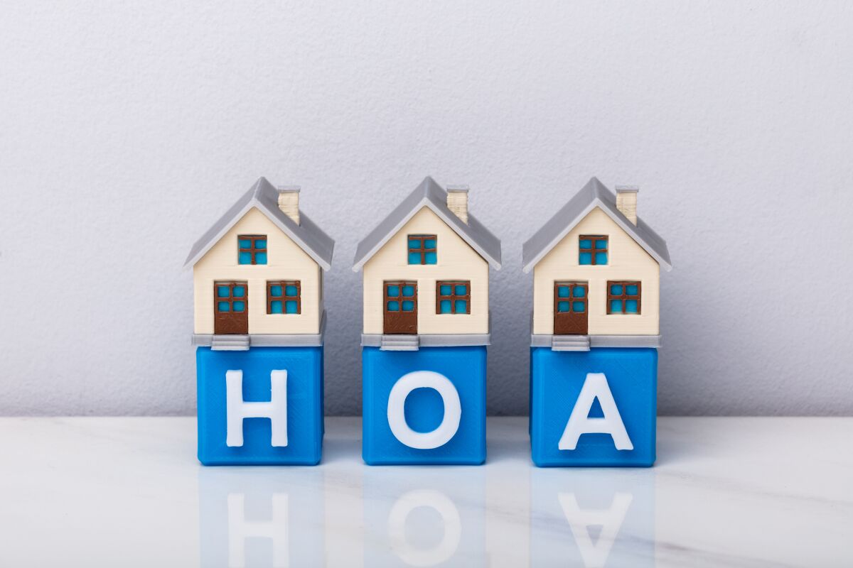 HOA houses illustration
