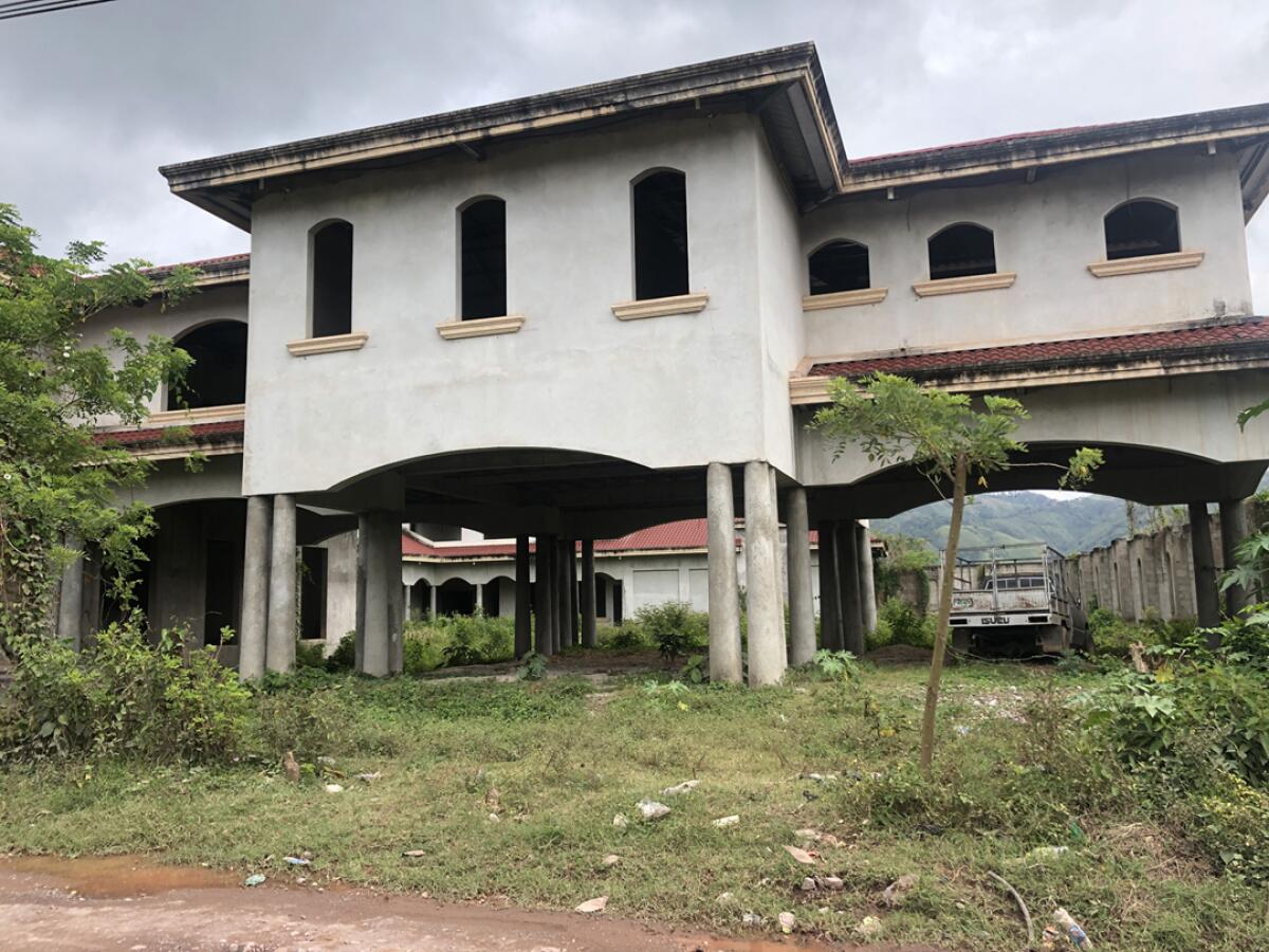 The mansion Digna Valle was building in her hometown of El Espiritu, Honduras