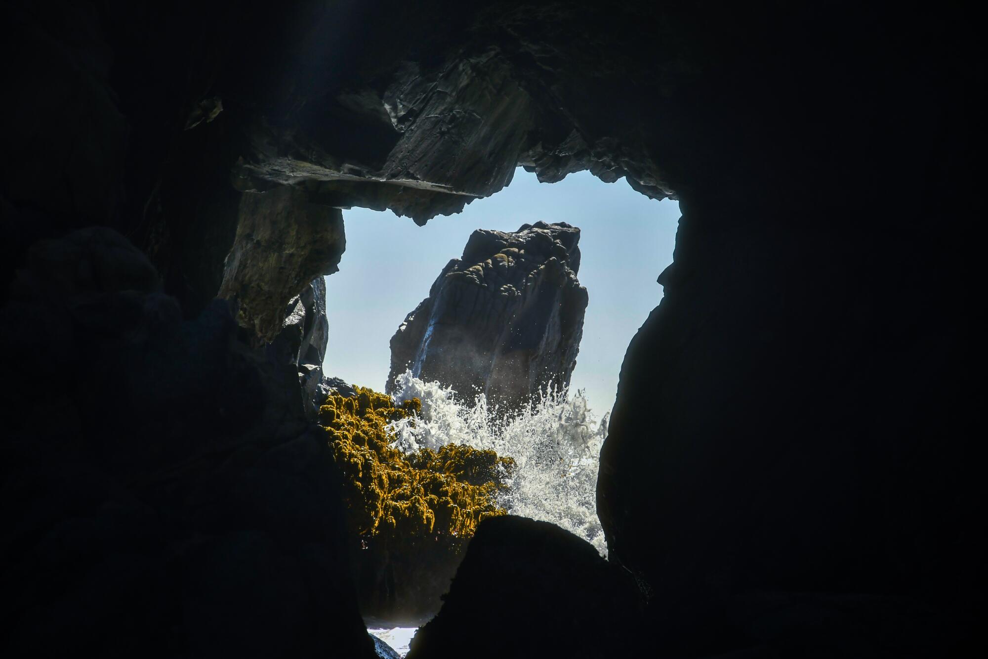 Pfeiffer Beach is a mile-long beach with a boulder configuration called Keyhole Rock. 