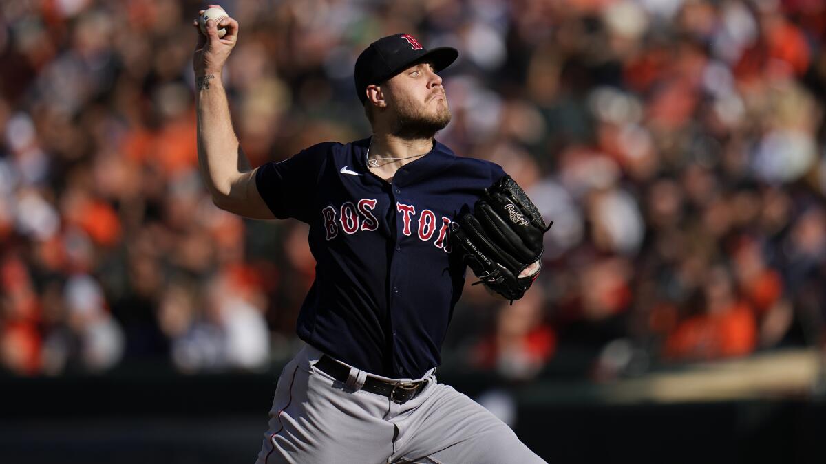 Red Sox pitcher avoids serious injury despite being hit by ball in
