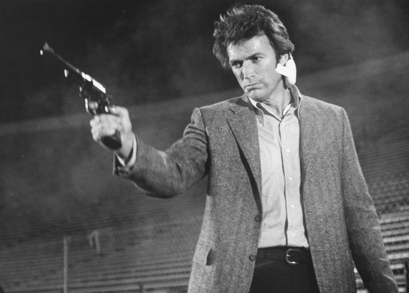 Inspector Harry Callahan (Clint Eastwood) wants to know if you've kept count of how many shots he's fired from his Smith & Wesson Model 29 -- six, or only five? In all the excitement, he's kind of lost track himself. You better ask yourself one question -- "Do I feel lucky?" Well, do you, punk?