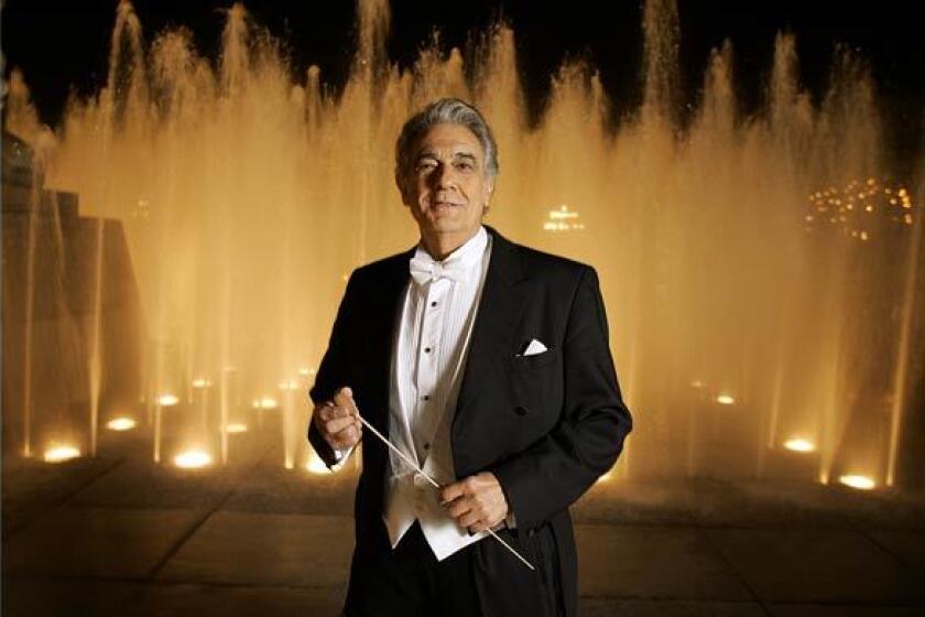Placido Domingo, seen ouside the Dorothy Chandler Pavilion in 2006, has been singing on its stage for four decades. As a tenor, conductor, visionary, fundraiser, celebrity draw and general director of Los Angeles Opera, he is the city's leading force in the art. The following photographs chronicle his more than 40 productive years in Los Angeles.
