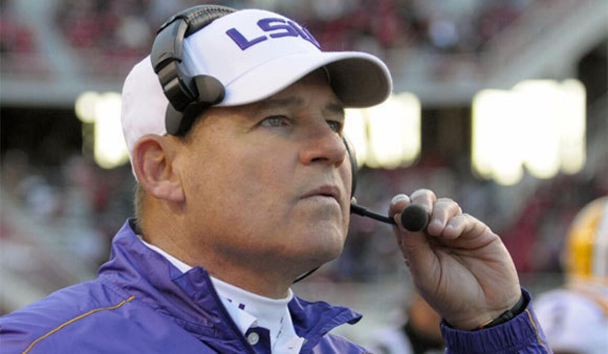 Les Miles has led LSU to an 85-20 record and a national title in his eight seasons as head coach.